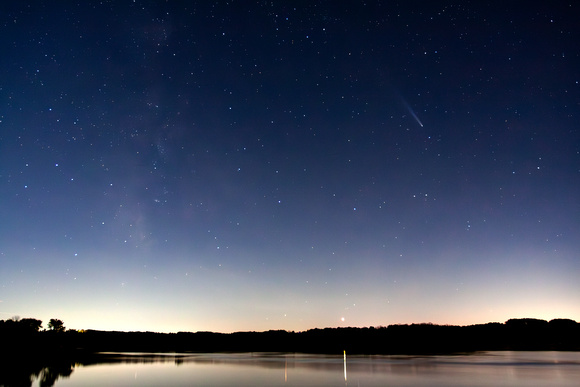 Comet A3 Tsuchinshan-Atlas, Venus & Milky Way